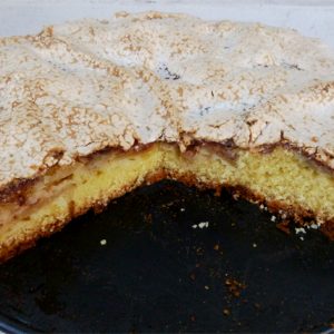 Äppelkaka med maräng