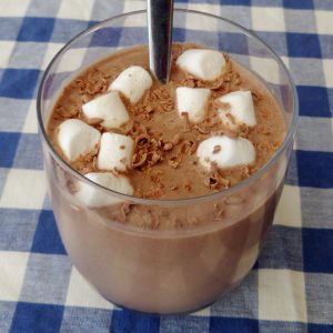 Choklad- och bananmilkshake