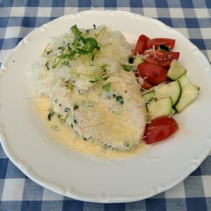 Kycklingfilé med timjan och parmesan