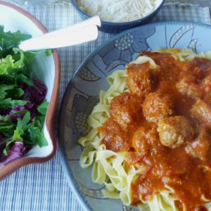 Köttbullar med fetaost