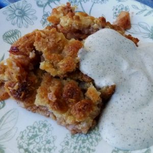 Äppelpaj med flingsalt