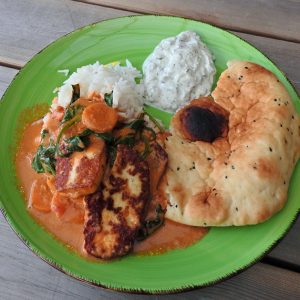 Indisk halloumigryta