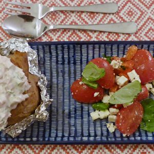 Bakad potatis med skinkröra