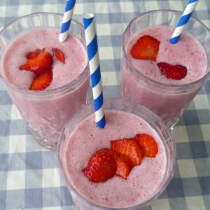 Jordgubbsmilkshake